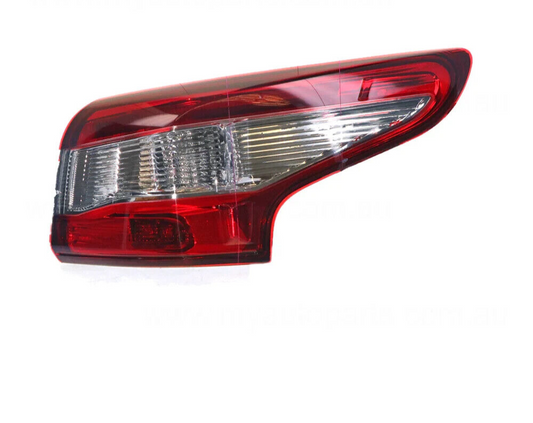 BLACK RED/CLEAR TAIL LAMP DRIVERS SIDE FOR NISSAN QASHQAI 6/2014-