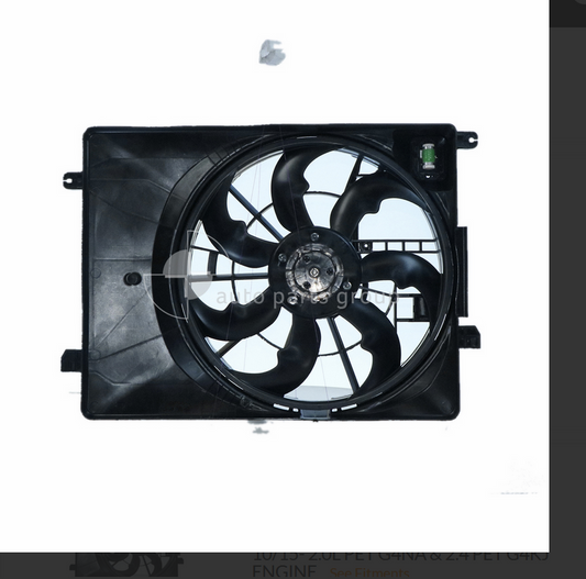 NEW COMPLETE RADIATOR FAN FOR HYUNDAI TUCSON 5/2015-6/2018 GDI ENGINE 2.0L PETRO