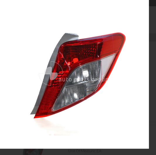 GENUINE RH TAIL LIGHT FOR Toyota Yaris NCP130-NCP131 HATCH 10/11-7/14 RED-CLEAR