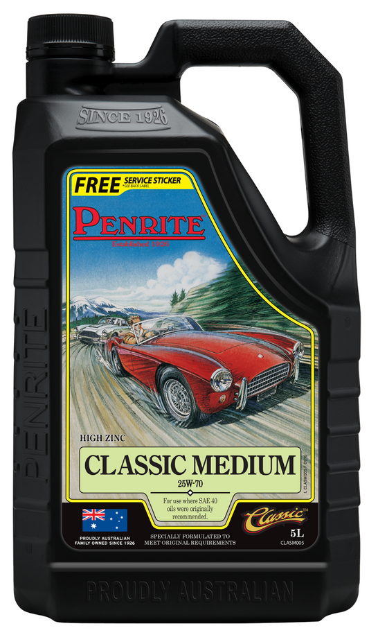 5-Litre- ENGINE OIL PENRITE CLASM005  CLASSIC MEDIUM 25W-70 (Mineral)
