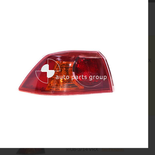 GENUINE LEFT TAIL LIGHT LAMP FOR Mitsubishi Lancer 9/07-8/09 SEDAN RED TYPE ALL