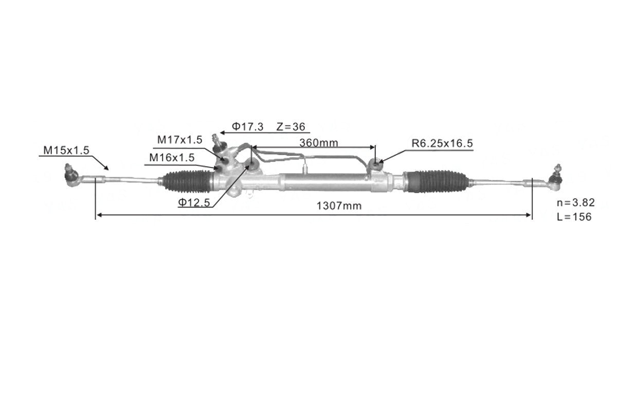 NEW POWER STEERING RACK FOR TOYOTA HILUX 2WD  TGN/KUN/GGN  04/2005 ~ 06/2015 RWD