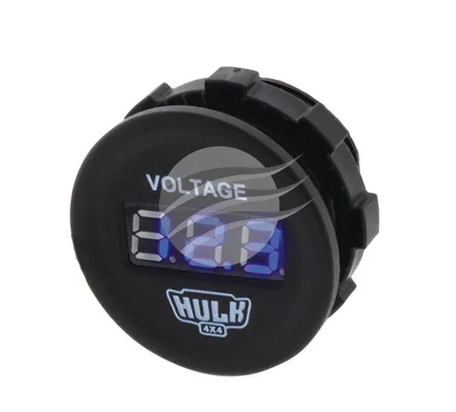 NEW HEAVY DUTY   VOLTMETER 5-30v DC BLUE LED 29mm DIA