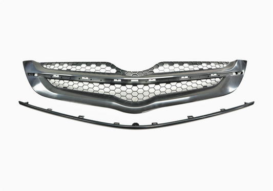 NEW FRONT GRILLE FOR TOYOTA YARIS SEDAN NCP93 01/2006-07/2008 BLACK-WITH MOULD