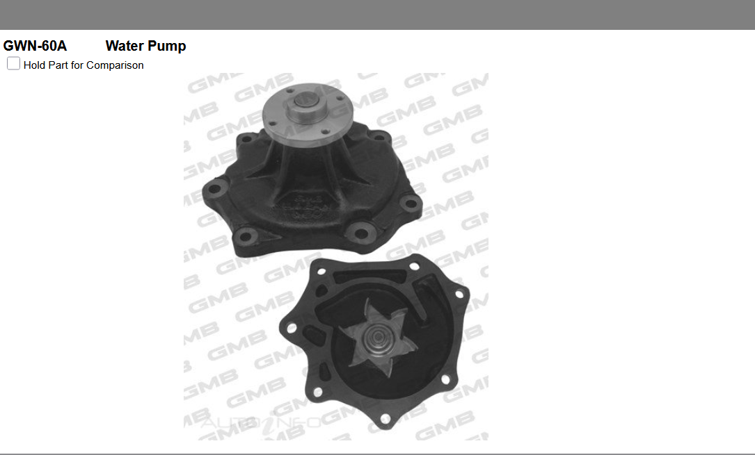 GENUINE GMB WATER PUMP+GASKET+SILICONE FOR Ford Maverick 4.2L DA TD