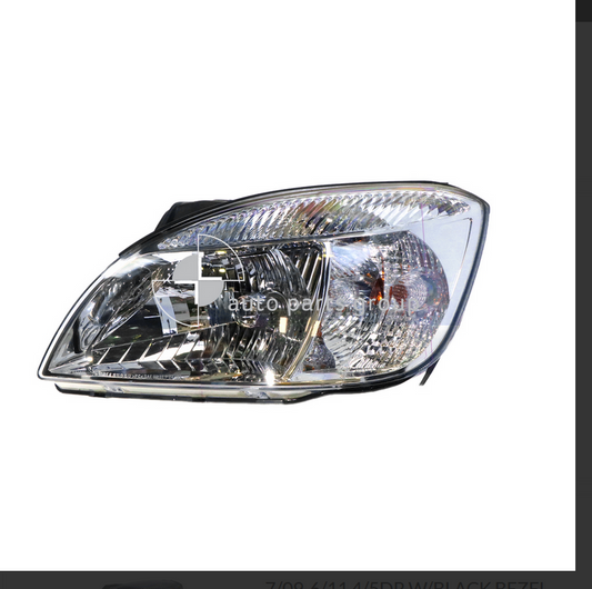 GENUINE LEFT HEADLIGHT FOR KIA RIO JB 5/05-7/09 4/5-D00R CHROME BEZEL TYPE