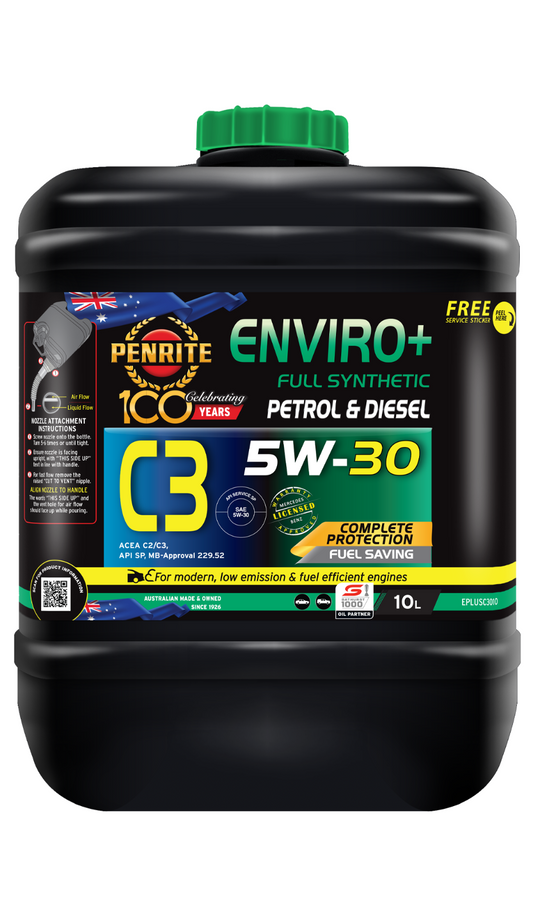 10-L ENGINE OIL *PENRITE* EPLUSC3010 ENVIRO+ C3 5W-30 (FULL SYN.) Full Synthetic