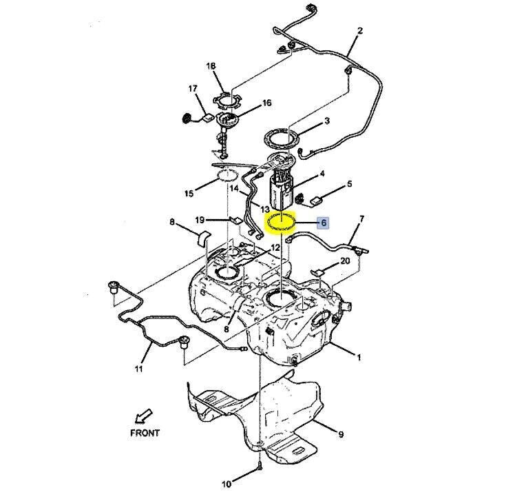 GENUINE FUEL PUMP Gasket Seal FOR  Holden Captiva 7 2L Diesel