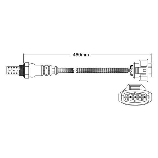NEW Exhaust O2 Oxygen Sensor FOR Holden Vectra (JS 2.6L V6 Y26SE, 2000â€“2002
