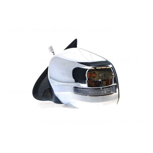 GENUINE LEFT DOOR MIRROR FOR Mitsubishi TRITON MQ 1/15-11/18 CHROME AUTO FOLD