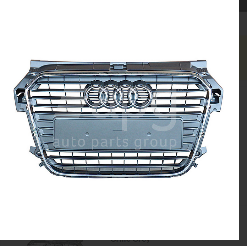 GENUINE FRONT GRILLE WITH EMBLEM FOR Audi A1 8X 12/2010-10/2011 GREY