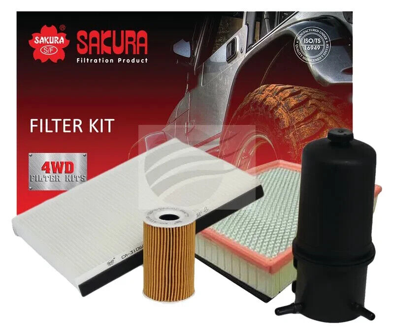 SERVICE FILTER KIT OIL AIR FUEL CABIN FOR VW AMAROK 2.0L TDI 2H 02/2011-ON