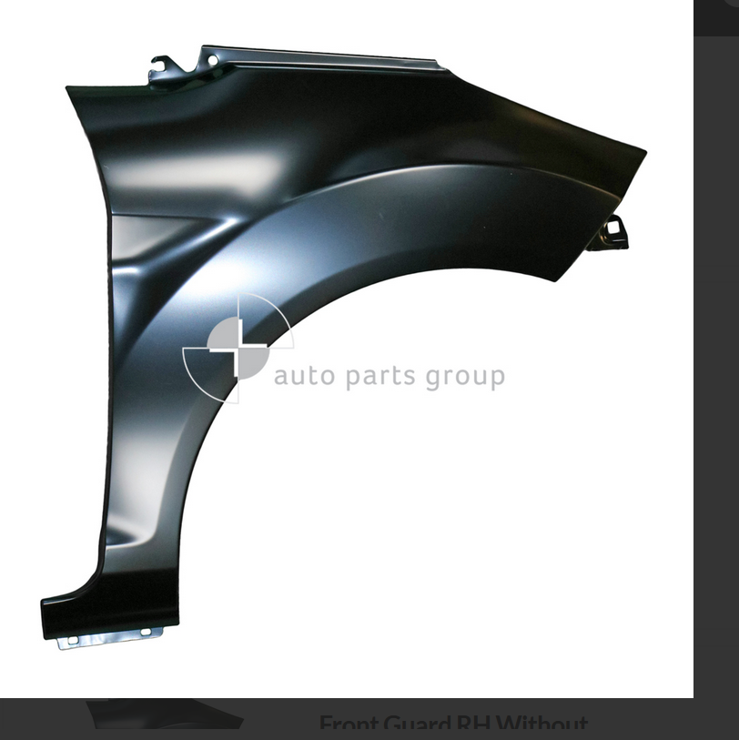 NEW RIGHT FRONT GUARD FOR FORD FIESTA 8/13-ON 3-DOOR ST TYPE WITHOUT LIGHT HOLE