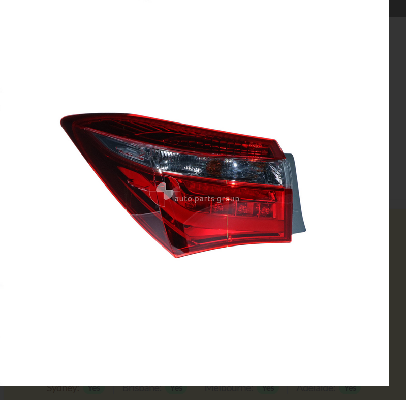 GENUINE LEFT LED TAIL LIGHT LAMP FOR TOYOTA COROLLA ZRE172-R 12/2013-11/2016