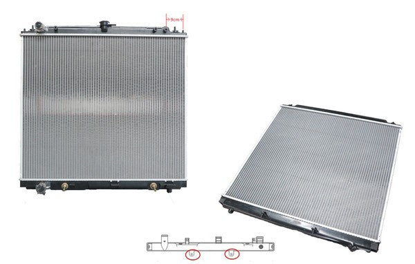 NEW RADIATOR FOR NISSAN NAVARA D40 THAI BUILD VIN STARTS WITH M 2.5L DIESEL TURB