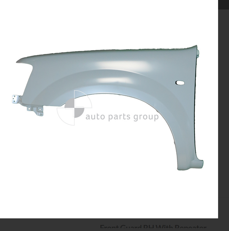 GENUINE LEFT FRONT GUARD FOR FORD RANGER 12/06-3/09 WITHOUT FLARE HOLE ...