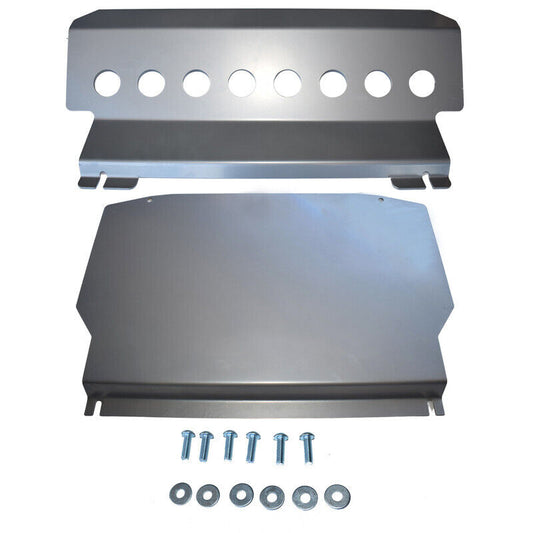 Silvery Bash Plates For Mitsubishi Pajero NS NT NW NX Underbody Guard 2006-2022