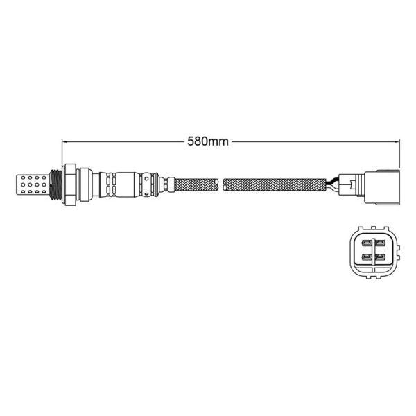 NEW Exhaust O2 Oxygen Sensor FOR Daihatsu: Extol 1.3L (K3-VE engine, Pre-Cat)