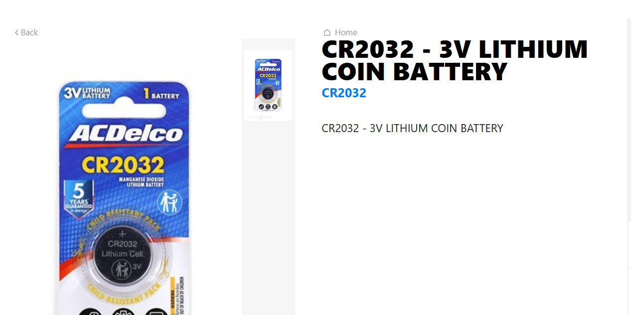 GENUINE CAR REMOTE LITHIUM COIN BATTERY CR2032 CAR KEY ROMOTE BATTERY