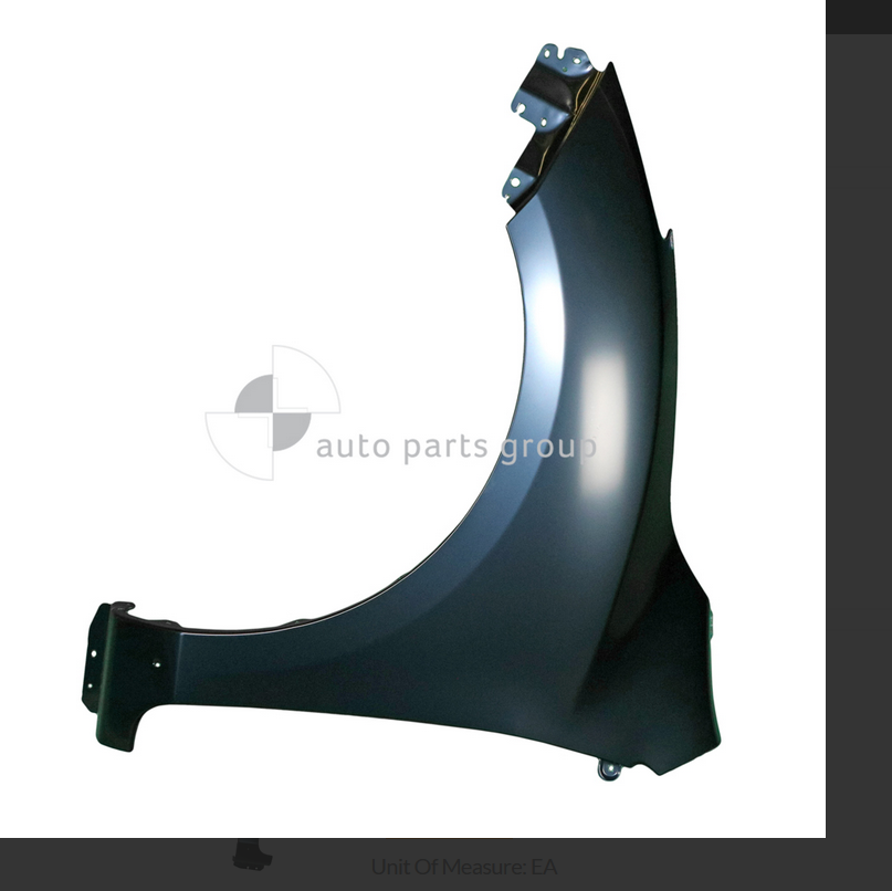 GENUINE LEFT FRONT GUARD FOR MAZDA-39/11-11/13 Without Indicator/With ...