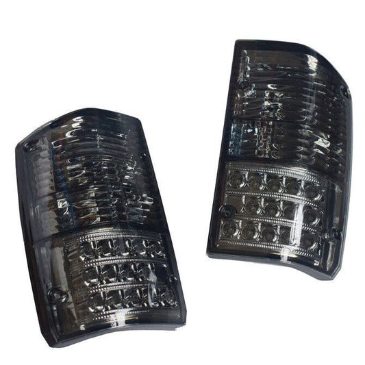 Pair Smoked LED Tail Light Lamps Fit For Nissan Patrol GQ 1&2 Series 1988-1997