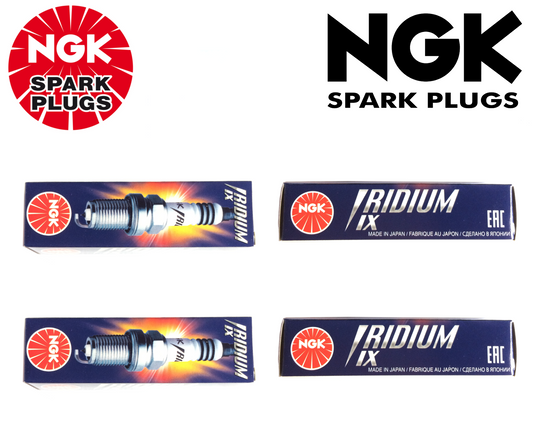 4 x IRIDIUM GENUINE NGK SPARK PLUG SET FOR BPR6EIX GENUINE OEM NUMBER 6637