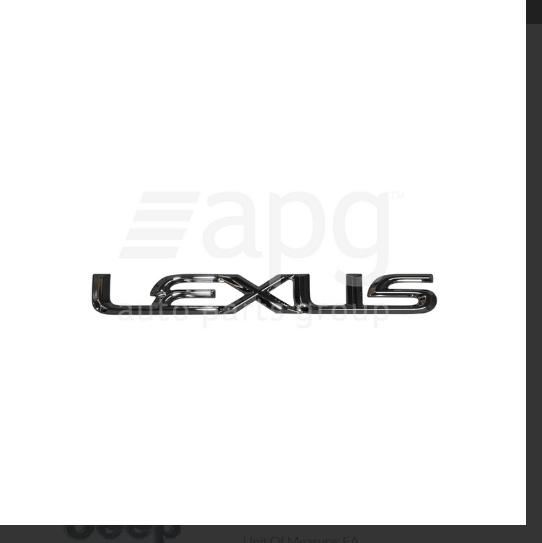 GENUINE BOOT LID BADGE EMBLEM FOR Lexus IS350-IS250-IS300H 4/2013-10/2016 SEDAN