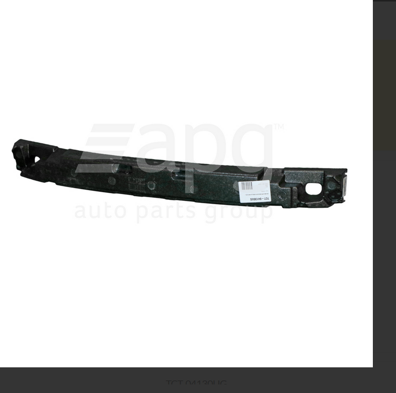 GENUINE Front Bar Absorber FOR TOYOTA COROLLA 8/2018-ON HATCH UPPER