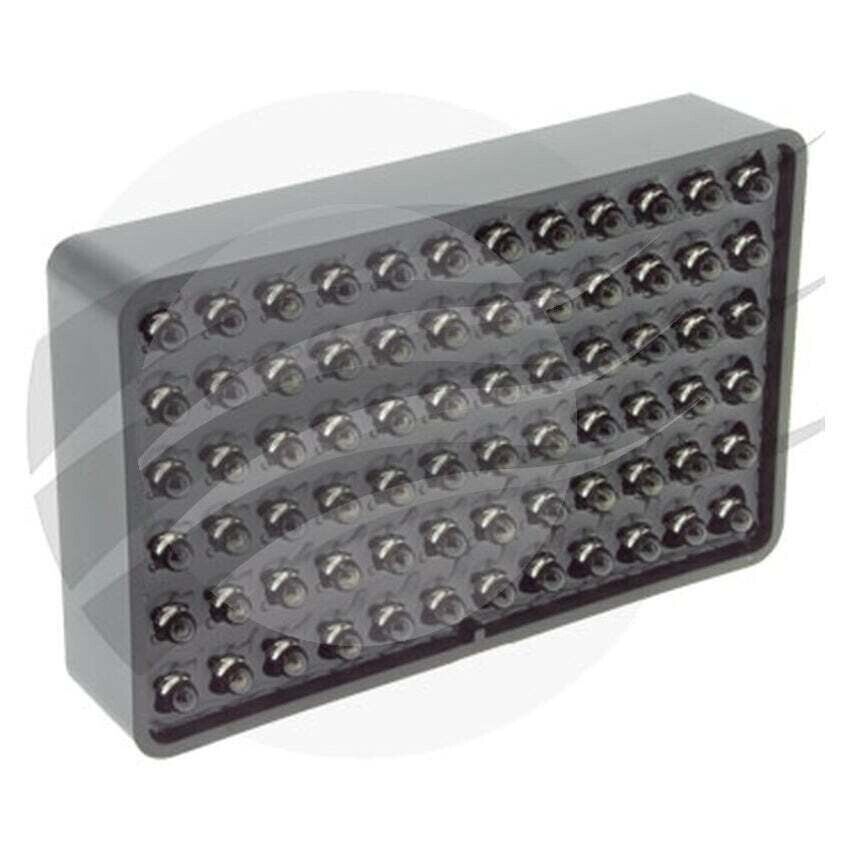 NEW Rectangle Red LED Rain light 12V Fia Approved 105 X 65mm