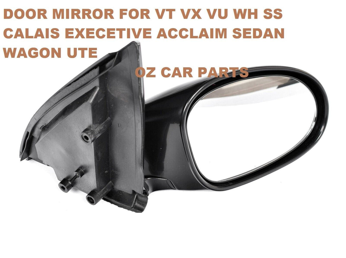 HOLDEN Commodore UTE VU Electric Door Mirror Right Side DRIVER MIRROR BLACK NEW