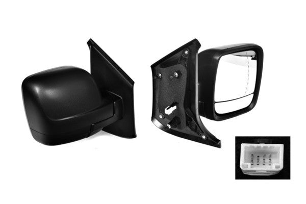 NEW RIGHT SIDE DOOR MIRROR FOR RENAULT TRAFIC X82 01/2015-ON HEATED+SENSOR 7-PIN
