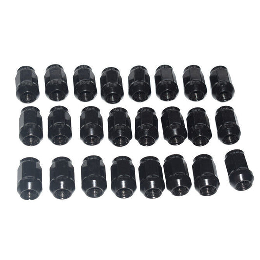 24Pcs Black Wheel Nuts 12x1.5 For Toyota Hilux Landcruiser Holden Colorado