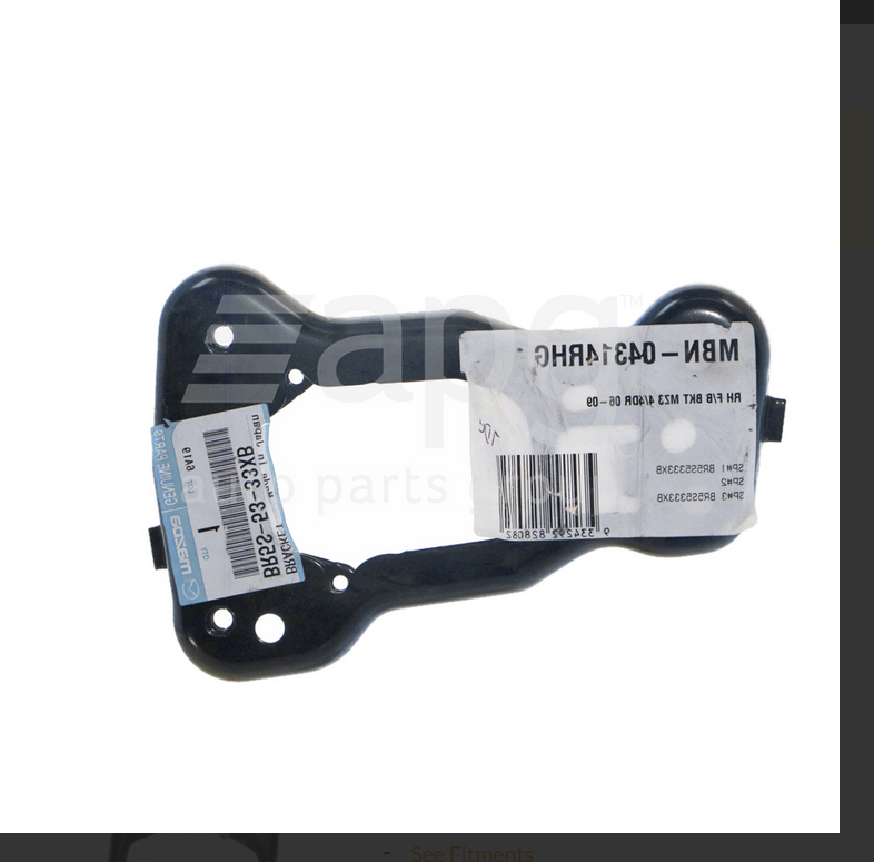 GENUINE LEFT FRONT BUMPER BAR BRACKET FOR Mazda 3 BK SEDAN HATCH MZ3 06-04/09