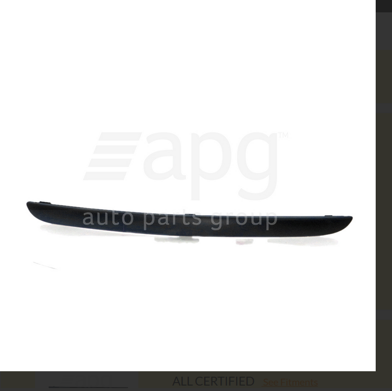 NEW FRONT BAR LEFT MOULD TRIM FOR FORD FOCUS 10/2002-12/2004