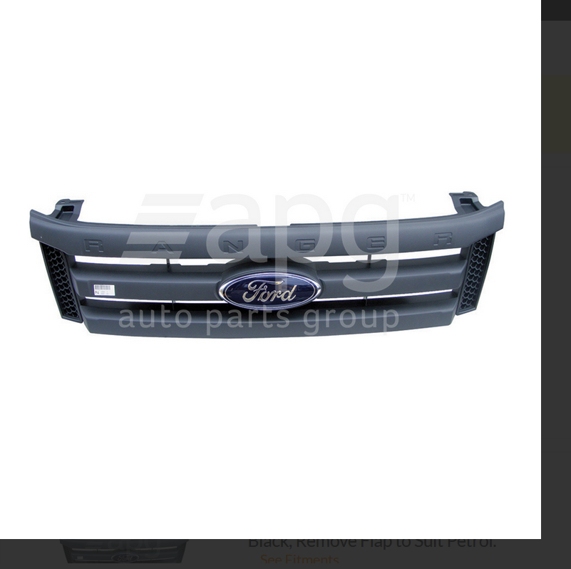 GENUINE FRONT GRILLE FOR FORD RANGER 10/2011-9/2015 PX-1 Black