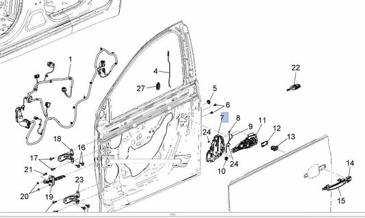 GENUINE DRIVER FRONT DOOR LOCK FOR HOLDEN COMMODORE VF EVOKE SEDAN WAGON UTE