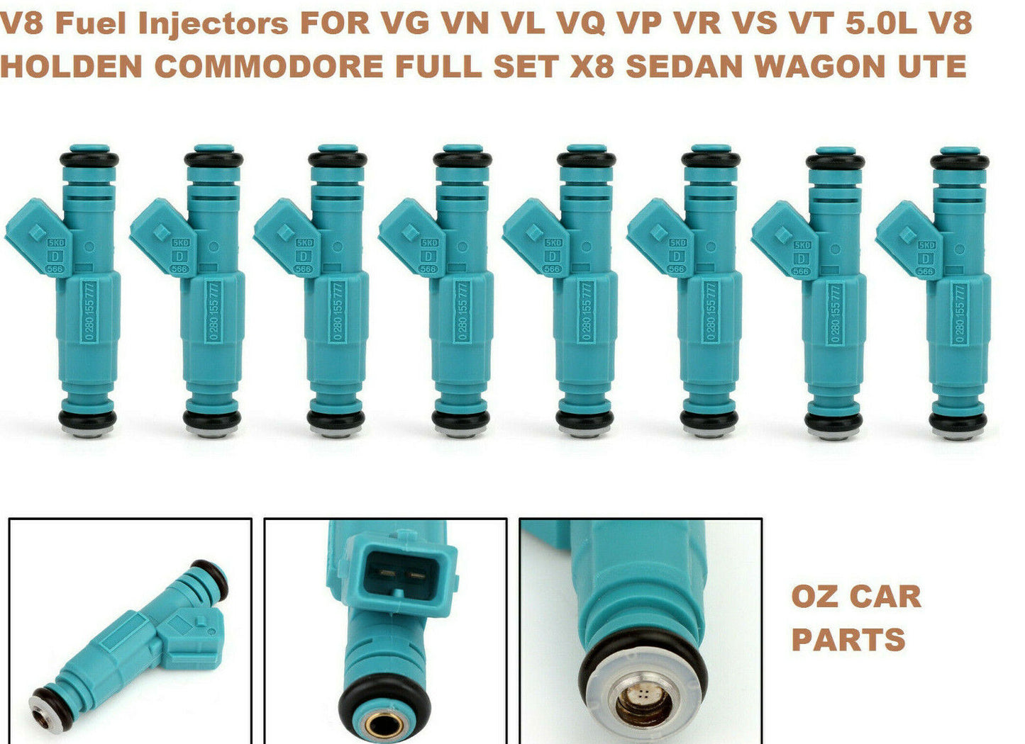 5.0L V8 HOLDEN COMMODORE FULL SET V8 Fuel Injectors FOR VG VN VL VQ VP VR VS VT