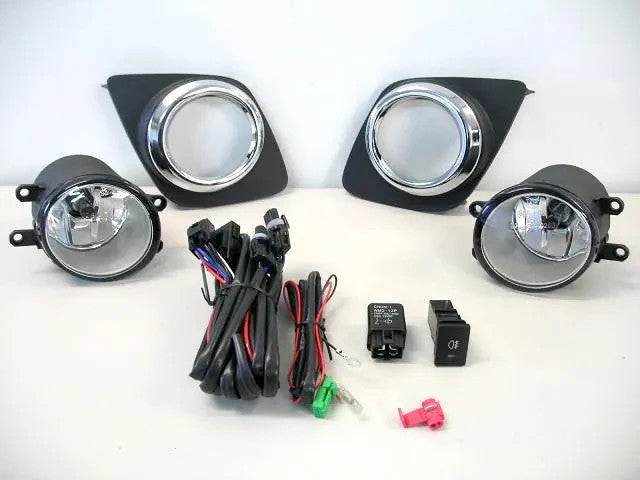 NEW FRONT FOGLIGHT KIT FOR TOYOTA RAV4 ACA30 08/08-11/2012 FULL SET WIRE+SWITCH