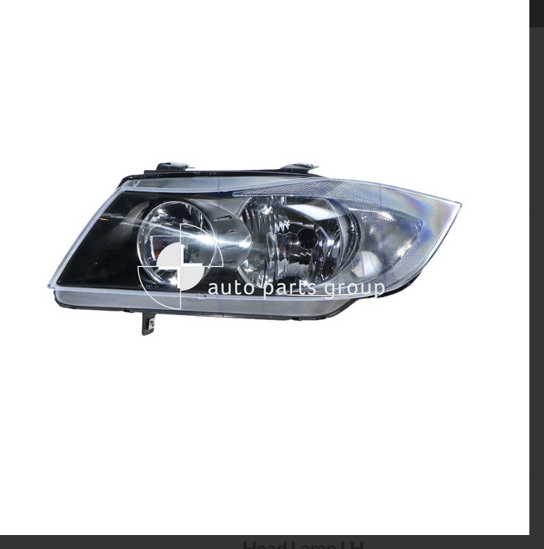 NEW LEFT HEADLIGHT FOR BMW 3-SERIES E90 2/06-10/08 SEDAN MANUAL ADJUST HALOGEN