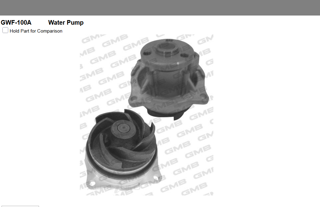 GENUINE GMB WATER PUMP+GASKET+SILICONE FOR Ford Mondeo 2.0L HD,HE (HE)