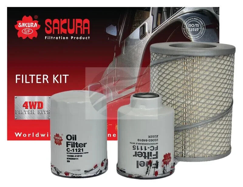 SERVICE FILTER KIT OIL AIR FUEL FOR TOYOTA 4 RUNNER HILUX LN L 2L 3L