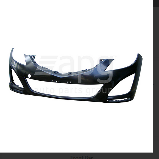 GENUINE FRONT BUMPER BAR FOR MAZDA-6 3/2010-ON WITHOUT SENSOR=WASHER TYPE