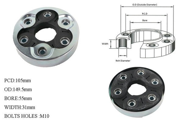 NEW FRONT TAIL SHAFT COUPLING FOR VOLKSWAGEN TIGUAN 5N 5/2008 ~ 2019