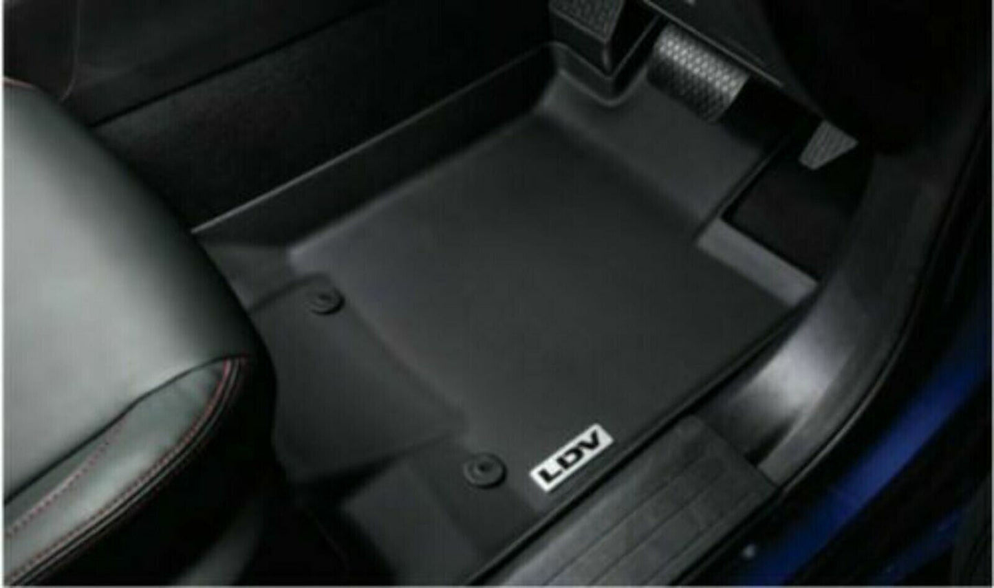 GENUINE HEAVY DUTY FRONT RUBBER FLOOR MAT SET FOR LDV T60 2017-2021