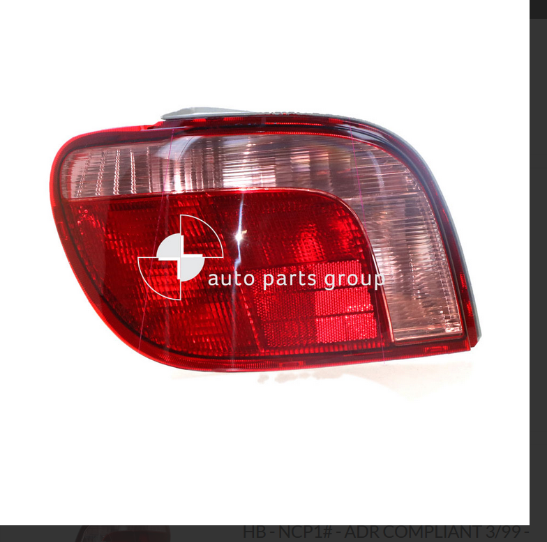 NEW LEFT TAIL LIGHT REAR LAMP FOR TOYOTA ECHO HATCH 3/1999-12/2002 HB