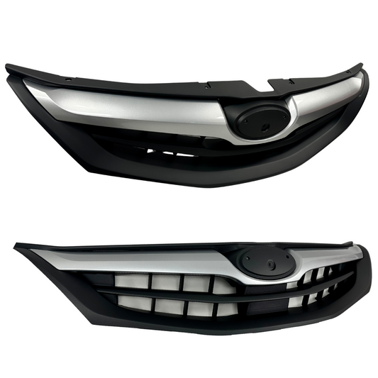 NEW FRONT GRILLE FOR SUBARU IMPREZA G3 SEDAN 10/2009 - 11/2011 WITH SILVER MOULD