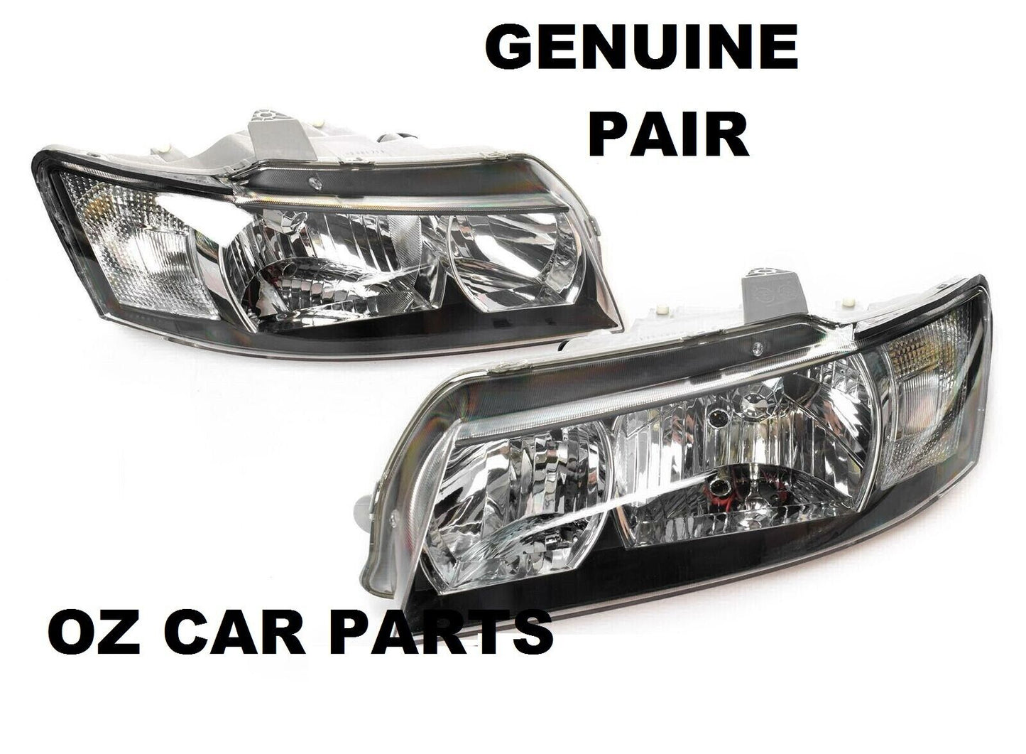 GENUINE VZ SV6 SS HOLDEN COMMODORE BLACK HEADLIGHT VZ SV8 SSZ SVZ PAIR NEW