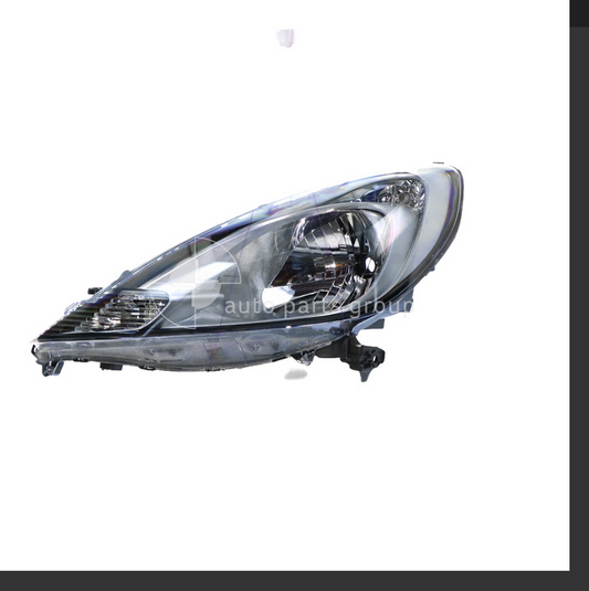 NEW LEFT HEADLIGHT FOR HONDA JAZZ GE 4/2011-7/2014 HATCH HALOGEN MANUAL ADJUST