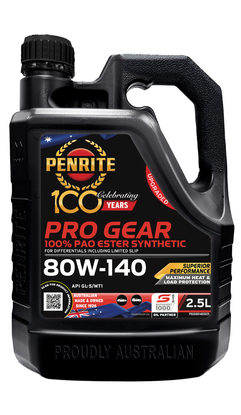 2.5-Litre Diff-Differential Oil For PROG801400025 PENRITE PRO GEAR 80W-140