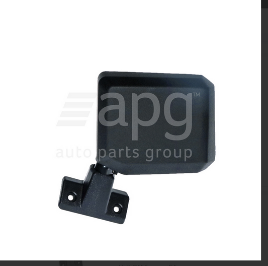 NEW LEFT DOOR MIRROR FOR TOYOTA LANDCRUISER 1/1990-8/1999 SKIN TYPE MANUAL BLAC
